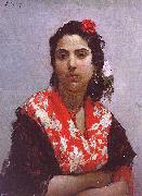   Raimundo de Madrazo y  Garreta A Gypsy Germany oil painting artist